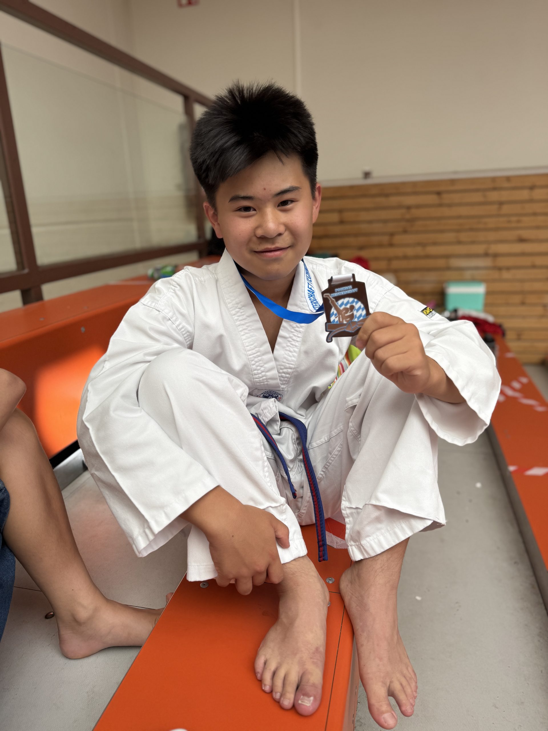 Wei Jerke-dritter Platz im Einzel mit Medaille